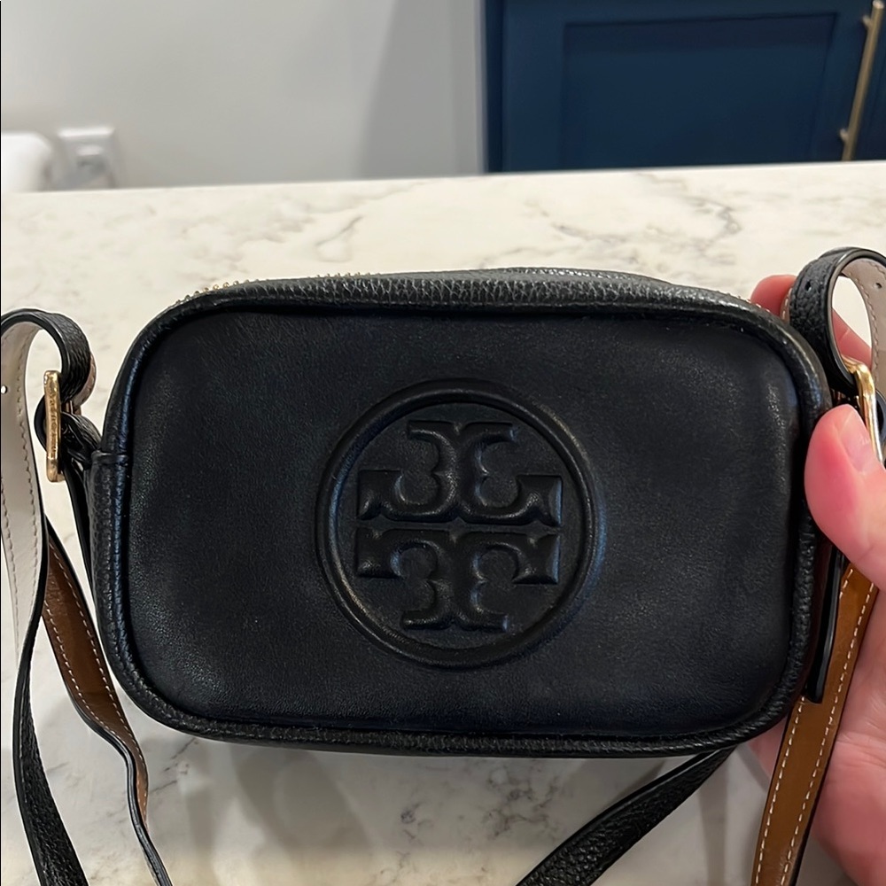Tory Burch Black Leather Crossbody Bag